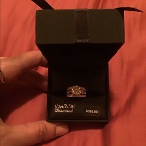 Sterling Silver Diamond Ring